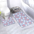 thumbnail image 1 of Yiaed Cartoon Poodle Dog Print Bathroom Mat Set 2 Pieces Mat Anti-Skid Pad Ultra Soft and Absorbent Bathroom Bath Mat Contour Bath Rugs for Toilet Base, 1 of 6