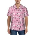 thumbnail image 1 of Yiaed Cartoon Poodle Dog Print Hawaiian Shirt for Men Short Sleeve Button Down Shirts Beach Shirts for Men-Medium, 1 of 5