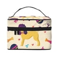thumbnail image 1 of Yiaed Cartoon Poodle Dog Print Makeup Bag Travel Cosmetic Bags for Women Girls Zipper Pouch Makeup Organizer, 1 of 4