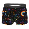 thumbnail image 1 of Yiaed Cartoon Pride Lgbt Print Men's Soft Cotton Boxer Shorts Breathable Boxers Underwear Moisture-Wicking Underwear Stretch Boxer Briefs for Man-Large, 1 of 5