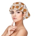 thumbnail image 1 of Yiaed Cartoon Print Satin Bonnet Silk Bonnet Hair Bonnet for Sleeping Hair Bonnets, 1 of 6