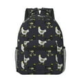 thumbnail image 1 of Yiaed Cartoon Rooster Print School Backpack College Backpack Daypacks for Students High School Spacious and Durable Daypack for Work and Travel-One Size, 1 of 6