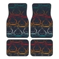 thumbnail image 1 of Yiaed Cartoon Sharks Print Carpet Floor Mats for Cars, Auto Accessories Front & Rear Car Floor Mats Car Floor Foot Mat Sets of 4 Pieces, 1 of 7
