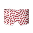 thumbnail image 1 of Yiaed Cartoon Strawberry Print Sleep Mask Blackout - Soft Eye Cover for Sleeping with Adjustable Veclro Breathable Eye Blindfold for Night Nap Travel, 1 of 7
