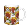 thumbnail image 1 of Yiaed Cartoon Sunflowers Print Ceramics Coffee,Large Handle Design,Extra Large Tea and Coffee Cup for Office and Home Mugs, 1 of 6