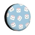 thumbnail image 1 of Yiaed Cartoon Sushi Print Tire Wheel Cover, Waterproof Spare Tire Cover Fit for Jeep, Truck,Trailer, RV, SUV, Camper and Most Vehicle-17 inch, 1 of 6