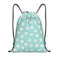 thumbnail image 1 of Yiaed Cartoon Teeth1 Print Drawstring Bags Drawstring Backpack Bulk String Back Pack Gym Sport Bag-Medium, 1 of 5
