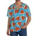 thumbnail image 1 of Yiaed Cartoon Watermelon Print Mens Casual Wrinkle Free Shirts Short Sleeve Button Down Summer Stretch Dress Shirt-X-Large, 1 of 5