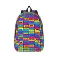 thumbnail image 1 of Yiaed Cassette Tapes Print Backpack, Premium Laptop Backpack, Travel Backpack for Women, Lightweight Backpacks, Comfortable Back Pack-Medium, 1 of 7