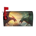 thumbnail image 1 of Yiaed Castle Red Green Sky Dragon Print Mailbox Covers, Magnetic Mailbox Cover, Mail Box Covers for Garden Outdoor Decor Box Covers-21x18 in, 1 of 8