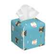 thumbnail image 1 of Yiaed Cat Fish Print Tissue Box Cover, PU Leather Decorative Organizer for Tabletop, Bathroom, Car, Office Creative Decorative, 1 of 7