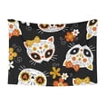 thumbnail image 1 of Yiaed Cat Skulls and Flowers Print Dog Blankets-Cat Blanket Washable for Couch Protection,Puppy Blanket, Soft Plush Reversible Throw Furniture Protector-, 1 of 8