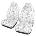 thumbnail image 1 of Yiaed Chemical Formulas Print Car Seat Covers,Universal Auto Seats Protector Fits for Car,SUV Sedan,Truck,Automotive Seat Covers & Accessories(Two packs), 1 of 7