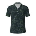 thumbnail image 1 of Yiaed Chemistry Formulas 2Print Men's Short Sleeve Polo Shirt,Golf Polo for Men Three-Button Golf Shirt Athletic Casual Collared T-Shirt- Large, 1 of 7
