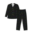 thumbnail image 1 of Yiaed Chemistry Formulas Print Men’s Pajamas Set - Long Sleeve Button Down Sleep Shirt and Pajama Bottoms Sleepwear Set Mens Pjs Sets Men's Pajama Bottoms-XX-Large, 1 of 7