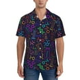 thumbnail image 1 of Yiaed Chemistry Science Print Hawaiian Shirt for Men Short Sleeve Button Down Shirts Beach Shirts for Men-XX-Large, 1 of 5