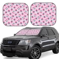 thumbnail image 1 of Yiaed Cherry Strawberry Print Car Front Windshield Sun Shade,Foldable Anti-UV Car Sunshade for Front Window for Most Vehicles-Small, 1 of 5