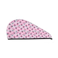 thumbnail image 1 of Yiaed Cherry Strawberry Print Hair Cap with Button,Coral Fleece Hair Towel Wrap for Women Wet Hair,Quick Dry Turban for Wet Hair Long Thick Hair, 1 of 5