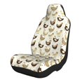 thumbnail image 1 of Yiaed Chicken Cartoon Print Car Seat Covers,Universal Auto Seats Protector Fits for Car,SUV Sedan,Truck,Automotive Seat Covers & Accessories-2 PCS, 1 of 9