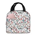 thumbnail image 1 of Yiaed Christmas Elements Print Insulated Lunch Bag Reusable Cute Tote Lunch Box, Leakproof Cooler Lunch Bags for Work Office Travel School Picnic, 1 of 5