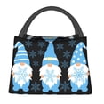 thumbnail image 1 of Yiaed Christmas Gnome Snowflake Print Lunch box lunch bag Portable Insulated Lunch Box for Women Men Cooler Tote Bag with Front Pocket for Work Picnic Travel, 1 of 6