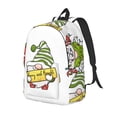 thumbnail image 1 of Yiaed Christmas Gnomes Print Laptop Backpack Travel Canvas Backpack Vintage Aesthetic Backpack for School Knapsack Plain Backpack Backpack for School-Medium, 1 of 5