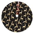 thumbnail image 1 of Yiaed Christmas Gold Deers Print Christmas Tree Skirt , Tree SkirtsTree Mat for Christmas Winter Holiday Indoor Decorations-48", 1 of 7