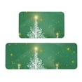 thumbnail image 1 of Yiaed Christmas Green Kitchen Rugs Sets of 2 Kitchen Mats Cushioned Anti Fatigue Kitchen Rug Tapetes Para Cocina for Sink,Laundry Room, 1 of 6