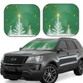 thumbnail image 1 of Yiaed Christmas Green Print Car Front Windshield Sun Shade,Foldable Anti-UV Car Sunshade for Front Window for Most Vehicles-Large, 1 of 5
