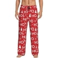 thumbnail image 1 of Yiaed Christmas Hohoho Print Men's Lounge Pants, Loose PJ Bottoms, Long Pajama Pants for Men-Large, 1 of 6