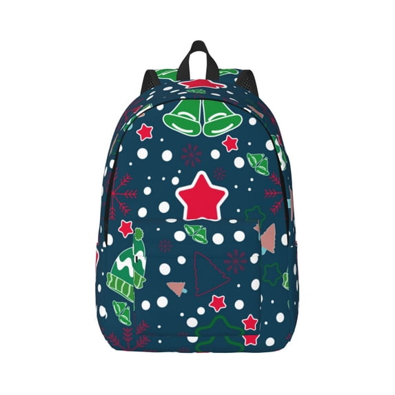 Yiaed Christmas Print Backpack, Premium Laptop Backpack, Travel Backpack for Women, Lightweight Backpacks, Comfortable Back Pack-Medium