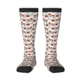 thumbnail image 1 of Yiaed Christmas Santa Claus Print Great elasticity Adult Stockings Sports socks for Men and Women, 1 of 6