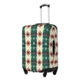 thumbnail image 1 of Yiaed Christmas Snowflakes Plaid Print Travel Luggage Cover Suitcase Protector Covers Elastic Luggage Anti-scratch(No luggage included）-X-Large, 1 of 7
