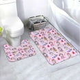 thumbnail image 1 of Yiaed Christmas Unicorns Print Bathroom Mat Set 2 Pieces Mat Anti-Skid Pad Ultra Soft and Absorbent Bathroom Bath Mat Contour Bath Rugs for Toilet Base, 1 of 6