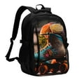 thumbnail image 1 of Yiaed Classic Floral Blue Skate Shoes Print Laptop Backpack,Business Travel Durable Laptops Backpack with USB Charging Port,Water Resistant College Computer Bag, 1 of 5