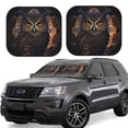 thumbnail image 1 of Yiaed Classical Style Brown Owl Print Car Front Windshield Sun Shade,Foldable Anti-UV Car Sunshade for Front Window for Most Vehicles-Large, 1 of 5