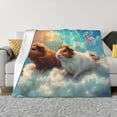 thumbnail image 1 of Yiaed Cloud Guinea Pig Print Blanket Throw Blanket Soft Cozy Flannel Blanket for Home Bed Sofa Couch Chair-60"x50", 1 of 6