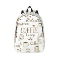 thumbnail image 1 of Yiaed Coffee Print Backpack, Premium Laptop Backpack, Travel Backpack for Women, Lightweight Backpacks, Comfortable Back Pack-Small, 1 of 5