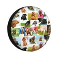 thumbnail image 1 of Yiaed Collage of pretty dogs Print Tire Wheel Cover, tire covers for trailers,rv wheel covers,rv tire covers, camper tire covers,tire covers for cars-16 inch, 1 of 6