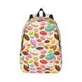 thumbnail image 1 of Yiaed Color Donut Print Backpack, Premium Laptop Backpack, Travel Backpack for Women, Lightweight Backpacks, Comfortable Back Pack-Small, 1 of 5