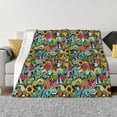 thumbnail image 1 of Yiaed Color Summer Print Blanket Throw Blanket Soft Cozy Flannel Blanket for Home Bed Sofa Couch Chair-50"x40", 1 of 6