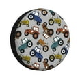 thumbnail image 1 of Yiaed Color Tractor Print Tire Wheel Cover, Waterproof Spare Tire Cover Fit for Jeep, Truck,Trailer, RV, SUV, Camper and Most Vehicle-17 inch, 1 of 6