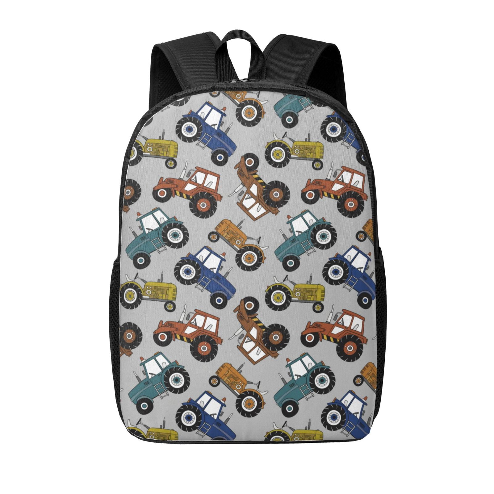 Yiaed Color Tractor Print Travel Laptop Backpack, 17 Inch Extra Large