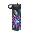 thumbnail image 1 of Yiaed Colored Abstract Print Water Bottle with Straw Lid, Stainless Steel Double Wall Insulated Water Bottle | Leak-Proof and Spill-Proof Water Bottle, 1 of 8