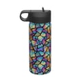 thumbnail image 1 of Yiaed Colored Glass1 Print Water Bottle with Straw Lid, Stainless Steel Double Wall Insulated Water Bottle | Leak-Proof and Spill-Proof Water Bottle, 1 of 8