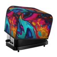 thumbnail image 1 of Yiaed Colorful Abstract Swirls Print Two Slice Bread Machine Cover, Universal Size Kitchen Appliance Cover for Bread Machine,Bread Machine Cover, 1 of 7