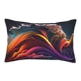 thumbnail image 1 of Yiaed Colorful Abstract Wave Motion Print Brushed Microfiber Envelope Pillowcases, Standard,Envelope Closure Pillow Cases(Without Pillow Core)-16"x24", 1 of 6