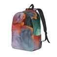 thumbnail image 1 of Yiaed Colorful Abstract Waves Print Laptop Backpack Travel Canvas Backpack Vintage Aesthetic Backpack for School Knapsack Plain Backpack Backpack for School-, 1 of 5