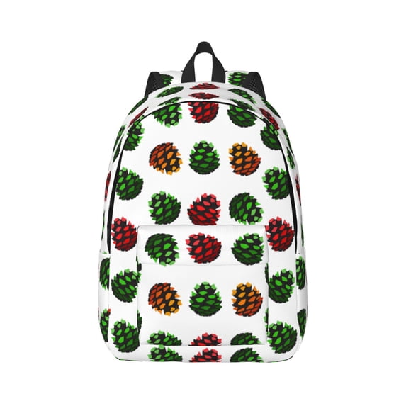 Yiaed Colorful Autumn Pinecones Print Backpack, Premium Laptop Backpack, Travel Backpack for Women, Lightweight Backpacks, Comfortable Back Pack-Small