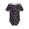 thumbnail image 1 of Yiaed Colorful Birds Print Infant Climbing Short Sleeve Onesie One-Piece Baby Bodysuit Clothes 0-12 Months -9M, 1 of 6